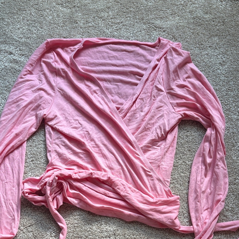 Pink Wrap Top